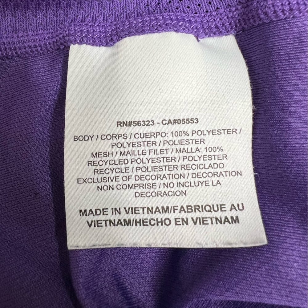 Nike Dri Fit Purple Pattern Workout Tank Top - Picture 8 of 8